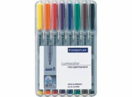 STAEDTLER fóliové pero Lumocolor B nonperm 8 kusů