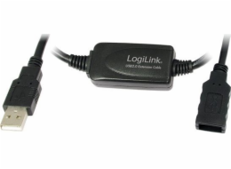 LogiLink USB-A - USB-A kabel USB 15 m černý (UA0145)