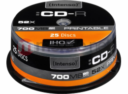 Intenso CD-R 700 MB 52x 25 kusů (1801124)