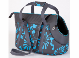 Hobbydog R1 grafitová taška s modrými květy