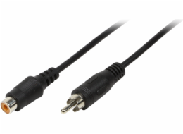 LogiLink RCA (Cinch) - RCA (Cinch) kabel 5m černý (CA1032)
