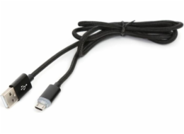Omega USB-A - microUSB kabel 1 m černý (OUAMFMB)