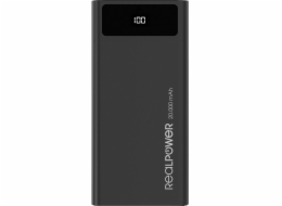 Powerbanka Realpower PB-20k 20000mAh černá