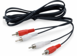 RCA (Cinch) x2 - RCA (Cinch) x2 kabel 2,5 m černý (147094)