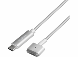 LogiLink USB-C – MagSafe 2 USB kabel 1,8 m stříbrný (PA0226)