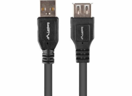 Lanberg USB-A - USB-A USB kabel 1 m černý (CA-USBE-15CU-0010-BK)