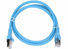 ExtraLink Patchcord CAT.6A, S/FTP, 1m, modrý (EX.6556)