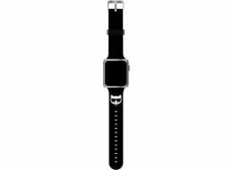Karl Lagerfeld Karl Lagerfeld KLAWLSLCK Řemínek Apple Watch 42/44/45 mm černý/černý řemínek Silikonové hlavy Choupette