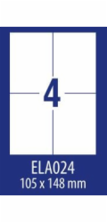 Avery Zweckform LABEL ZF ECONOMY 105X148MM 024 100ARK LABEL E100 ELA024 - ELA024
