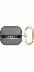 Ochranné pouzdro Guess Strap Collection pro AirPods 3 černé