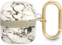 Ochranné pouzdro Guess Marble Strap Collection pro AirPods, šedé