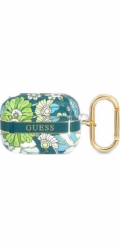 Ochranné pouzdro Guess Flower Strap Collection pro AirPods Pro zelené