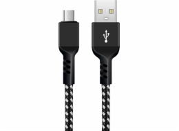 Maclean USB-A - microUSB kabel 2 m černý (MCE483)