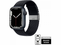 Splétaný řemínek Crong Crong Wave Band pro Apple Watch 38/40/41 mm grafit