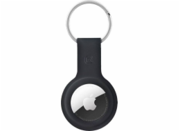 Crong Crong silikonové pouzdro s přívěskem na klíče pro Apple AirTag (černé)