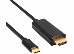 Akyga USB-C - HDMI kabel 1,8 m černý (AK-AV-18)