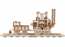 EcoWoodArt EWA Dřevěné 3D puzzle lokomotivy