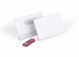 Odolný DURABLE Namensschild m Magnet 54x90mm 25er Pck transp