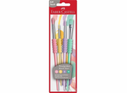 Faber-Castell Školní štětce, pastelové barvy, 4 ks FABER CASTELL