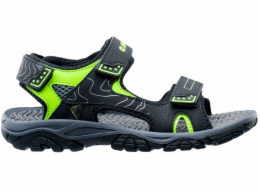 Dětské sandály Hi-Tec Menar T, černá, šedá a limetková, velikost 36