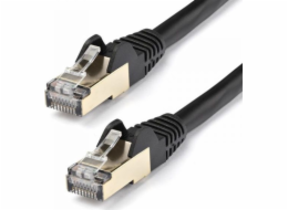 StarTech STARTECH.COM 7m CAT6a-Ethernetový kabel – černý – ethernetový kabel RJ45 – bez háčků – STP kabel – měděný – 10GB síťový kabel