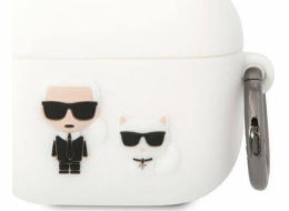 Karl Lagerfeld Karl Lagerfeld KLACA3SILKCW kryt AirPods 3 bílý/bílý Silikon Karl & Choupette