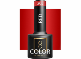 Activeshop OCHO NAILS Hybridní lak na nehty červený 203 -5 g