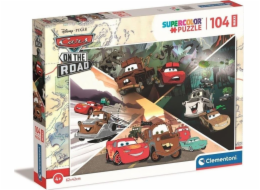 Clementoni CLE puzzle 104 maxi SuperKolor Disney CarsOn.23774