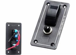 TurboWorks_F ALU spínací panel, ON-OFFx1, 1BA 10A