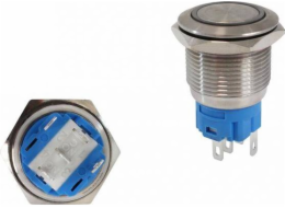 MTuning_F Switch 304SS 19mm ON-OFF Modrý