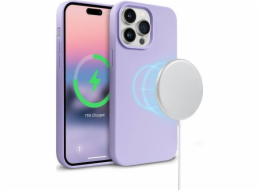 Barevný kryt Crong Crong magnetický – pouzdro iPhone 14 Pro MagSafe (fialové)