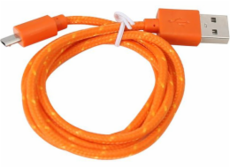 Platinet USB-A kabel USB – 1 m oranžový (PUCFB1O)