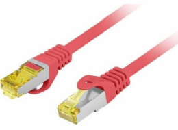 Lanberg PATCHCORD CAT.6A S/FTP LSZH CU 1,5M ČERVENÁ MOTORKA PROŠLA LANBERG