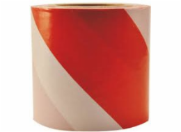 Výstražná páska Hermes bílá a červená 80mm x 100m (HS02084 - 02084)