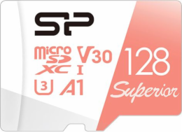 Karta Silicon Power Superior MicroSDXC 128 GB Class 10 UHS-I/U3 A1 V30 (SP128GBSTXDV3V20SP)