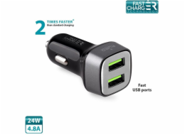 Nabíječka Puro 4,8 A (FCMCH2USB48SCBLK)