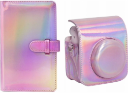 LoveInstant Case Case Cover for Fujifilm Instax Mini 12 + 96 Photo Album / Pink Flash