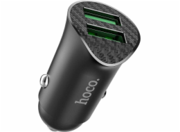 Hoco nabíječka HOCO nabíječka do auta 2 x USB QC3.0 18W Farsighted Z39 černá
