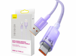 Baseus USB-A - USB-C USB kabel 1 m fialový (CATS010405)