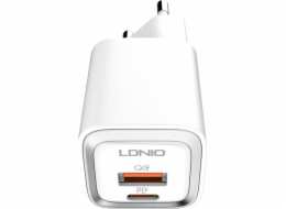LDNIO nabíječka LDNIO A2318C USB nástěnná nabíječka, USB-C 20W + Lightning kabel