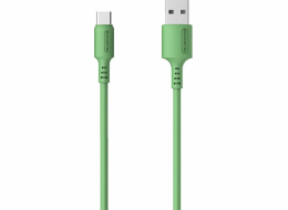 Somostel USB-A - USB-C USB kabel 1,2 m zelený (28247)