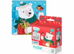 Omalovánka Dodo Puzzle 16 + Vánoční medvěd