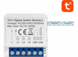 Avatto Smart ZigBee Switch Avatto LZWSM16-W3 bez neutrálu TUYA
