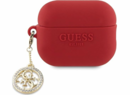 Guess Guess Guess 3D Rubber 4G Diamond Charm – pouzdro AirPods Pro 2 (červené)