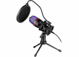 Defender mikrofon Defender FORTE GMC 300 drátový mikrofon se stojánkem STREAM RGB streaming USB