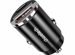 Choetech nabíječka Choetech TC0006 nabíječka do auta 1x USB-A, 1x USB-C 30W PD 3.0 (černá)
