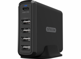 Sitecom CH-017 nabíječka 4x USB-A 1x USB-C 6 A (001912610000)