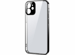 Joyroom Joyroom Nové ultratenké průhledné pouzdro řady Beauty s kovovým rámem pro iPhone 12 mini černý (JR-BP741)