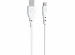 Dudao USB-A - USB-C USB kabel 1 m Bílý (6973687243388)