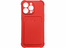 Hurtel Card Armor Case Cover pro iPhone 11 Pro Card Wallet Silikonový Air Bag Armor Red